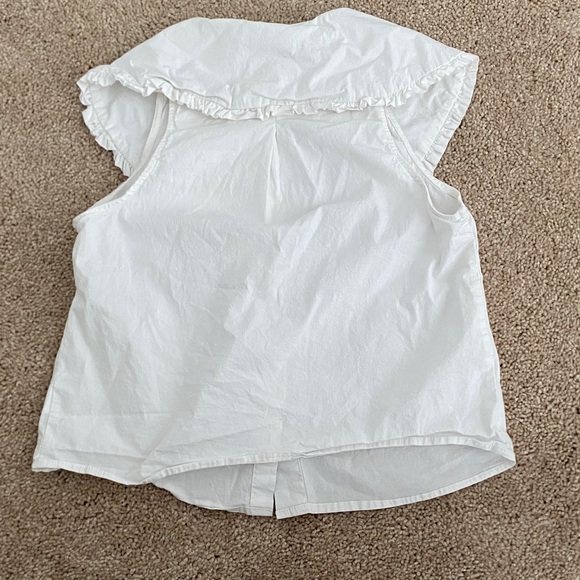 WeWoreWhat White Ruffle Blouse - Picture 3 of 3